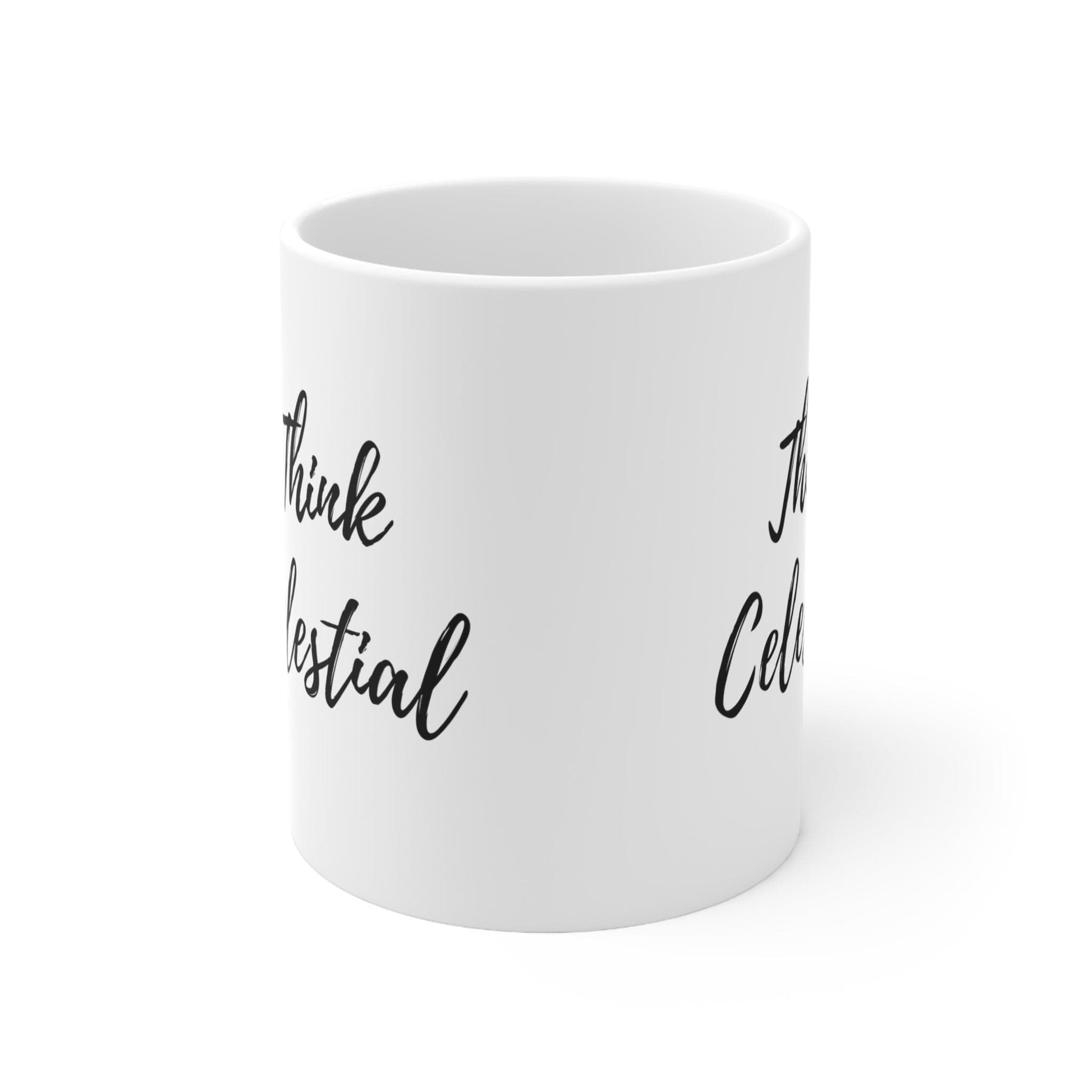 Printify Mug 11oz Think Celestial Ceramic Mug 11oz