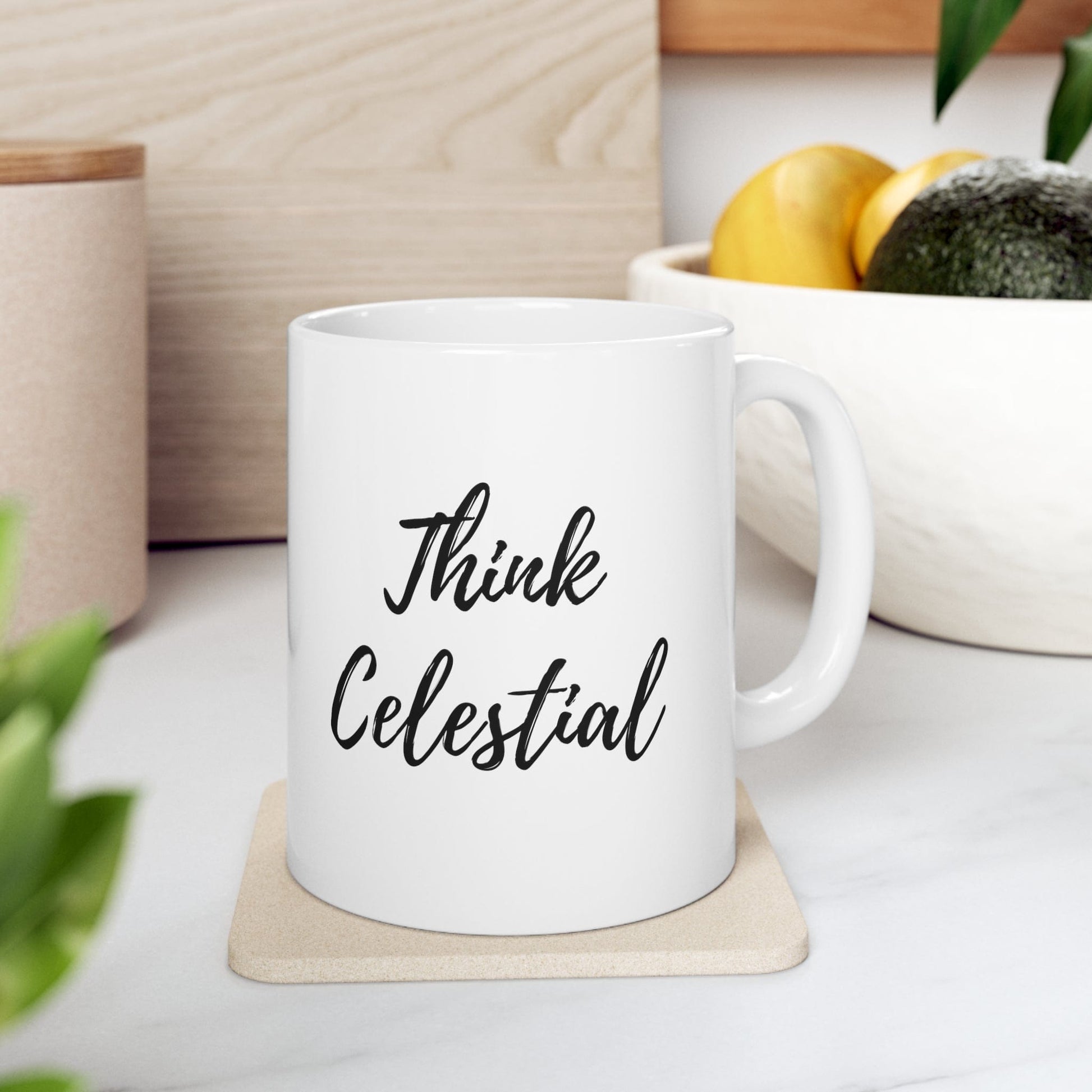 Printify Mug 11oz Think Celestial Ceramic Mug 11oz