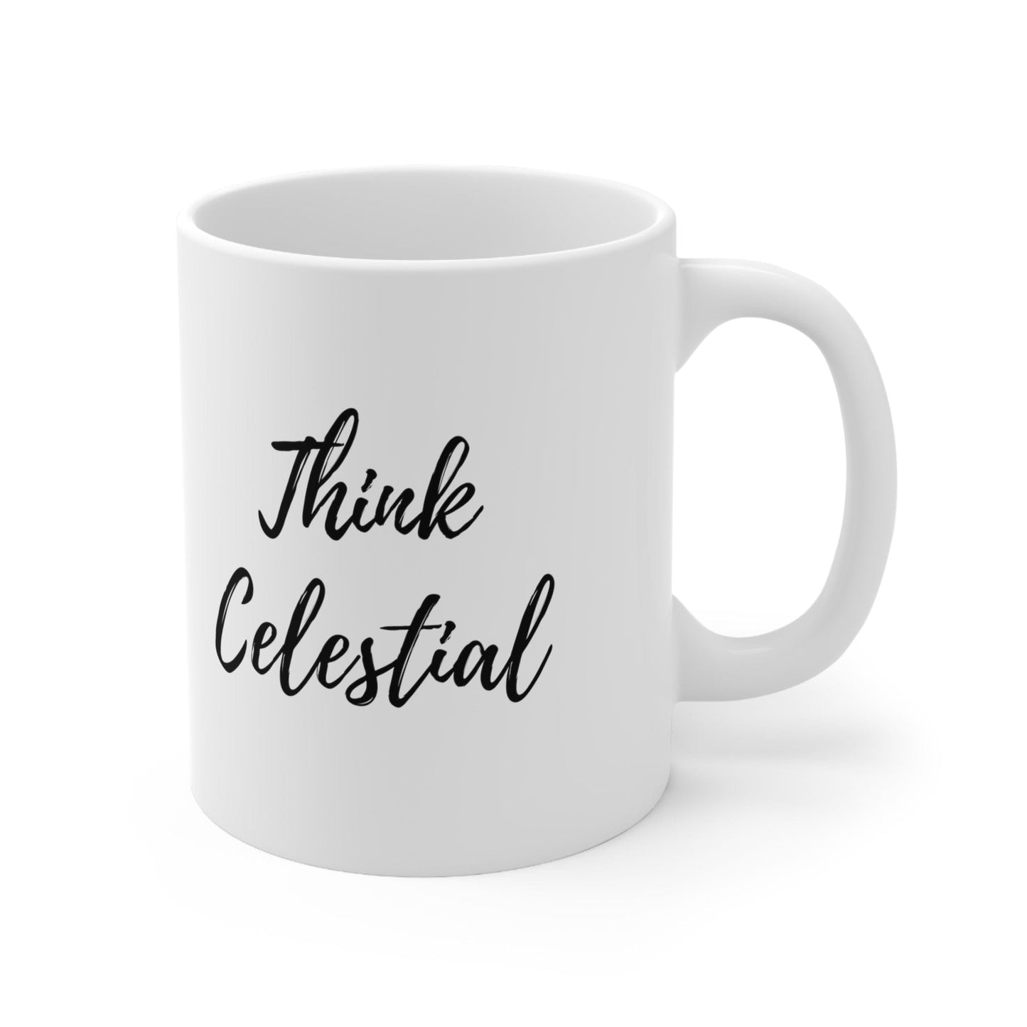 Printify Mug 11oz Think Celestial Ceramic Mug 11oz