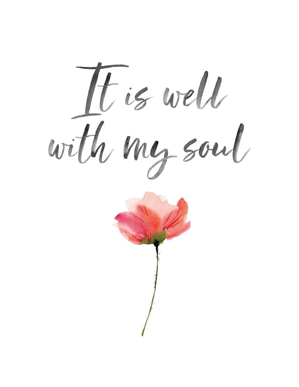 Printify Paper products 8" x 12" (Vertical) It Is Well With My Soul Print Wall Art 8"x12"