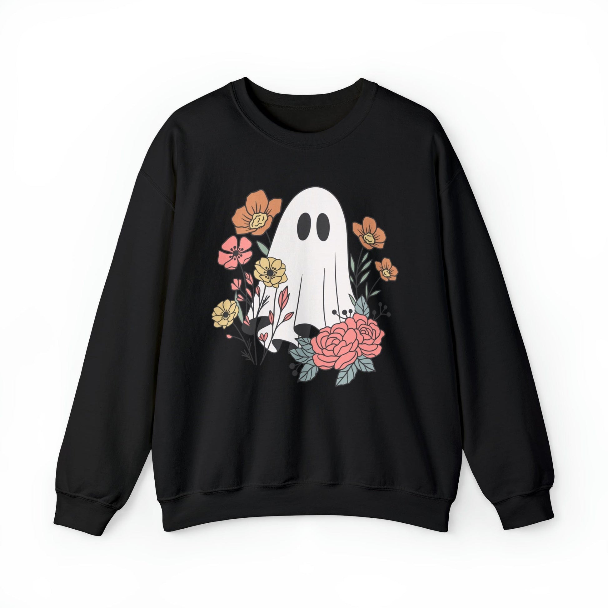 Printify Sweatshirt Beautiful Ghost Heavy Blend™ Crewneck Sweatshirt