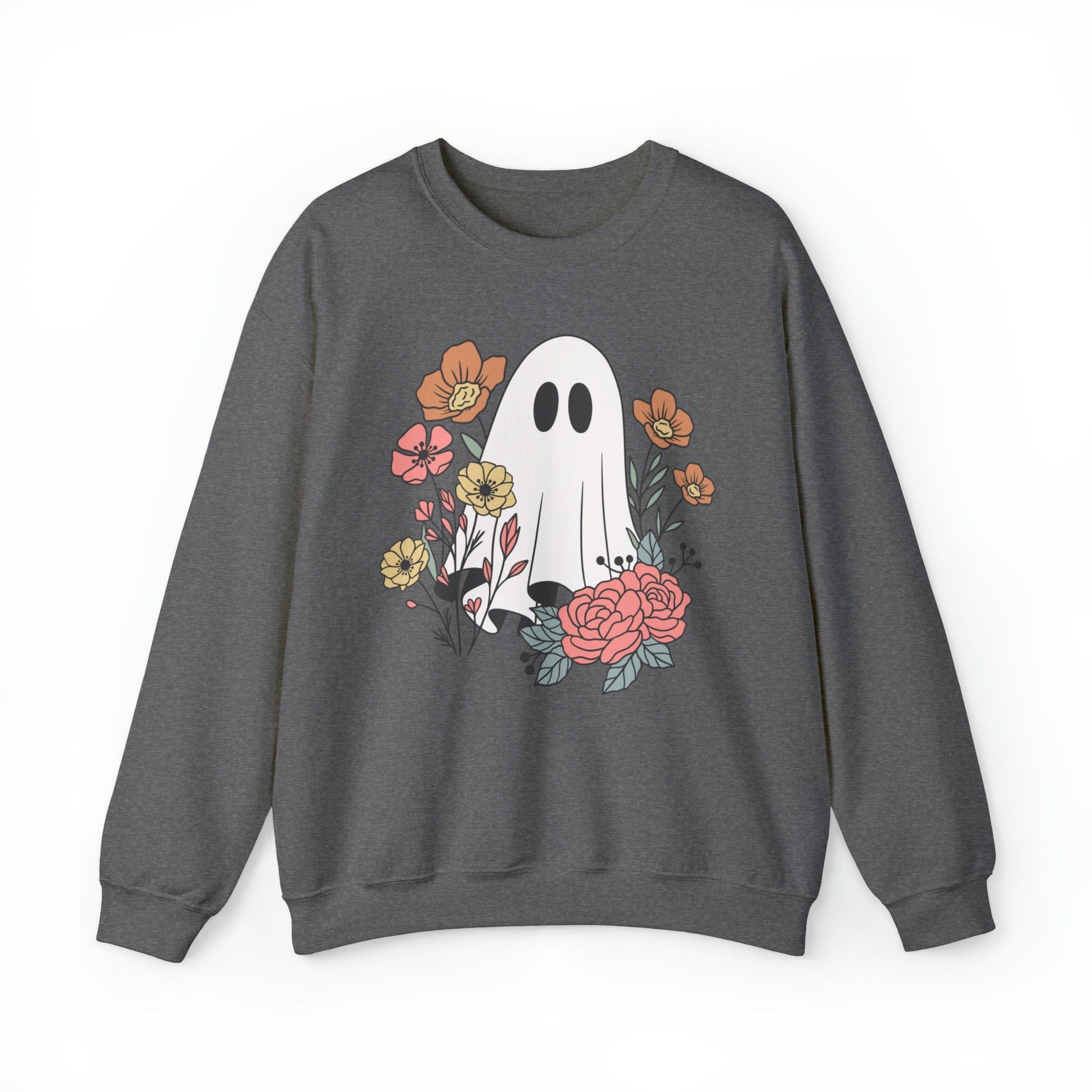 Printify Sweatshirt Beautiful Ghost Heavy Blend™ Crewneck Sweatshirt