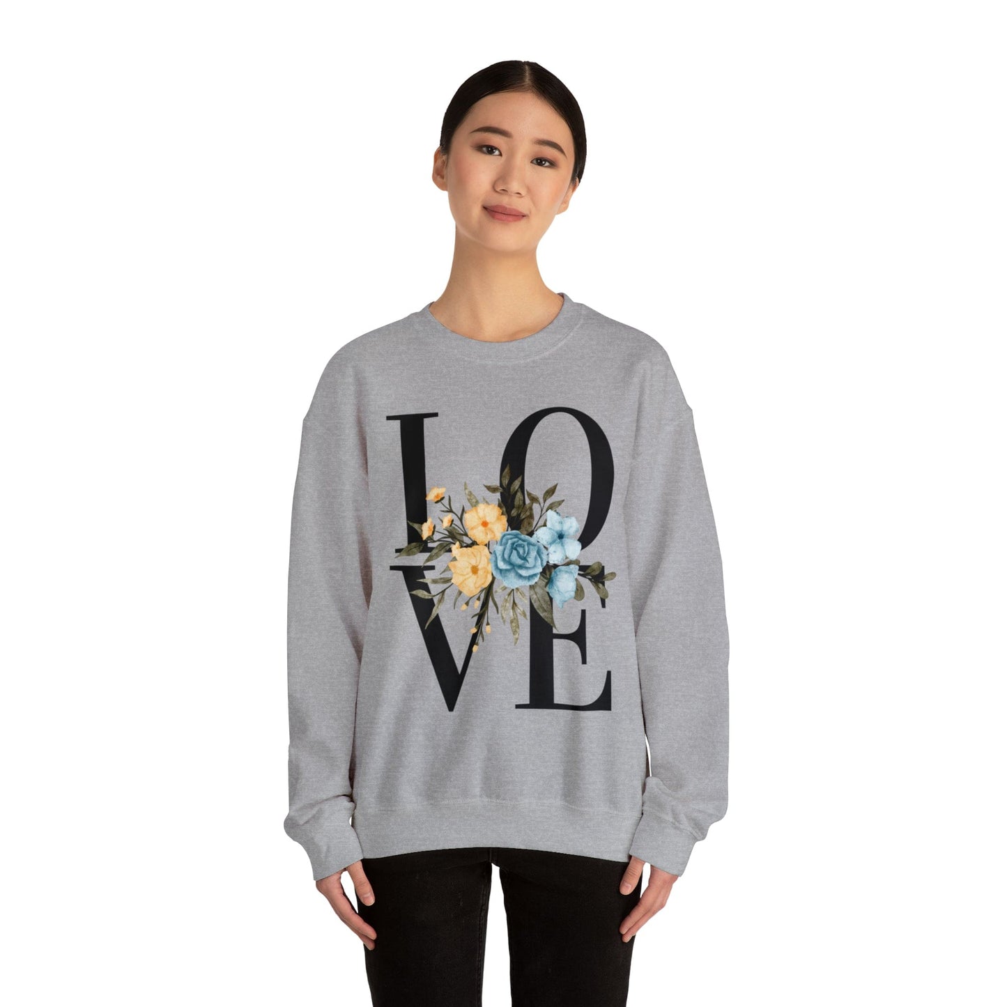 Printify Sweatshirt LOVE Crewneck Sweatshirt