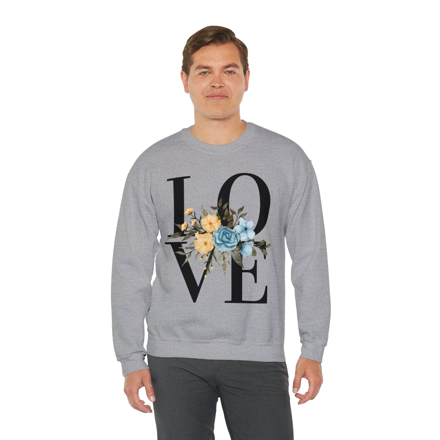 Printify Sweatshirt LOVE Crewneck Sweatshirt