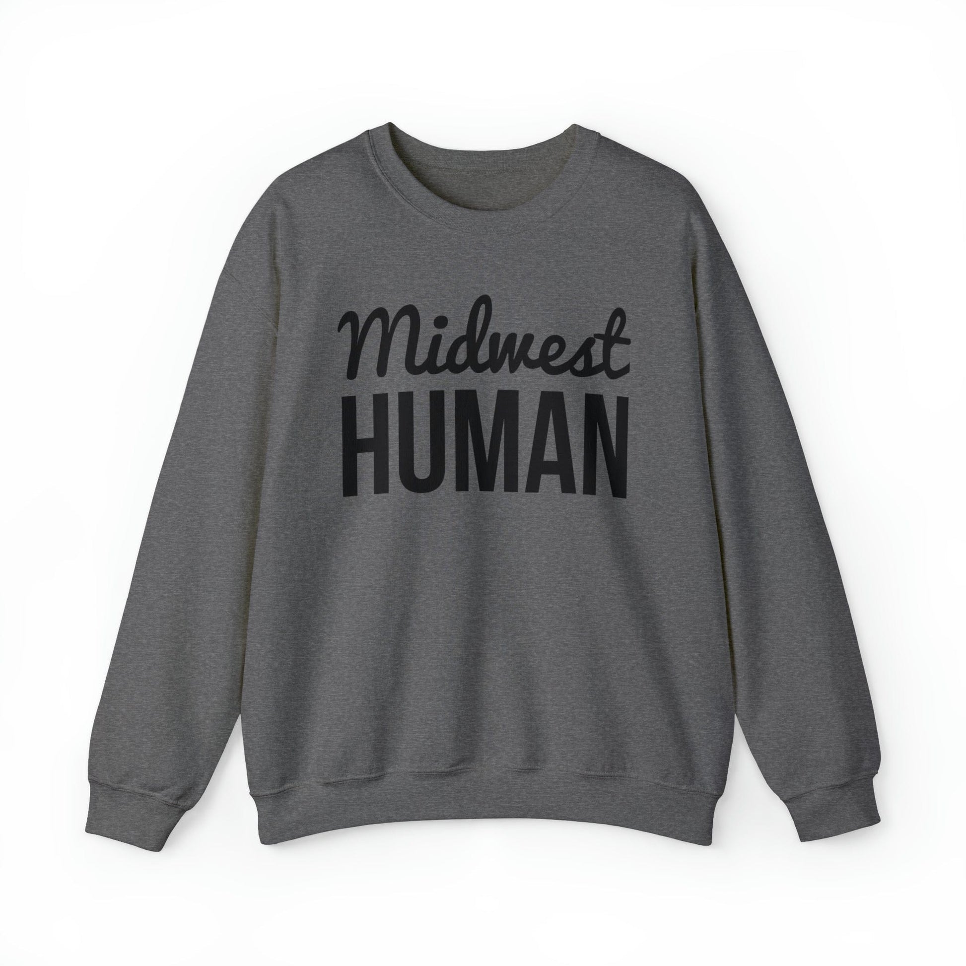 Printify Sweatshirt Midwest Human Heavy Blend™ Crewneck Sweatshirt