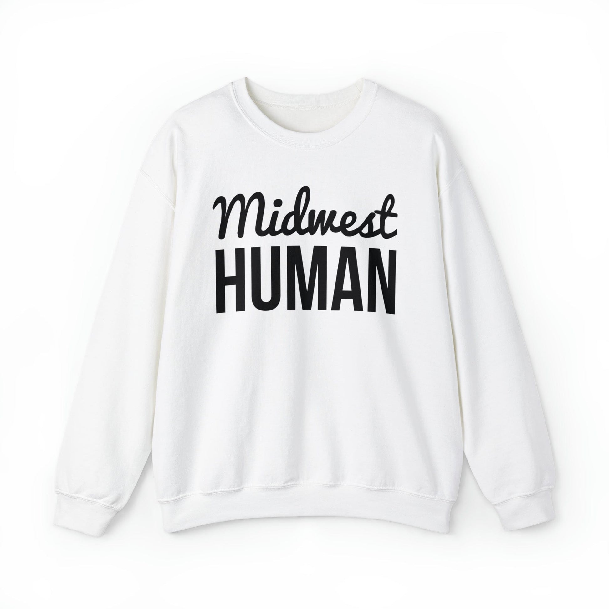 Printify Sweatshirt Midwest Human Heavy Blend™ Crewneck Sweatshirt