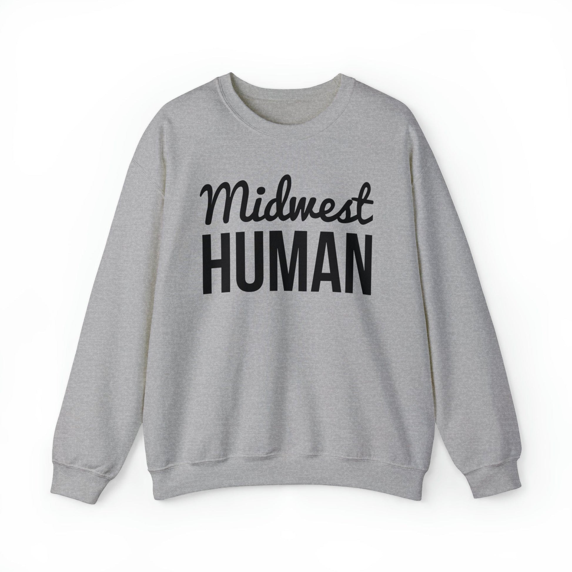 Printify Sweatshirt Midwest Human Heavy Blend™ Crewneck Sweatshirt