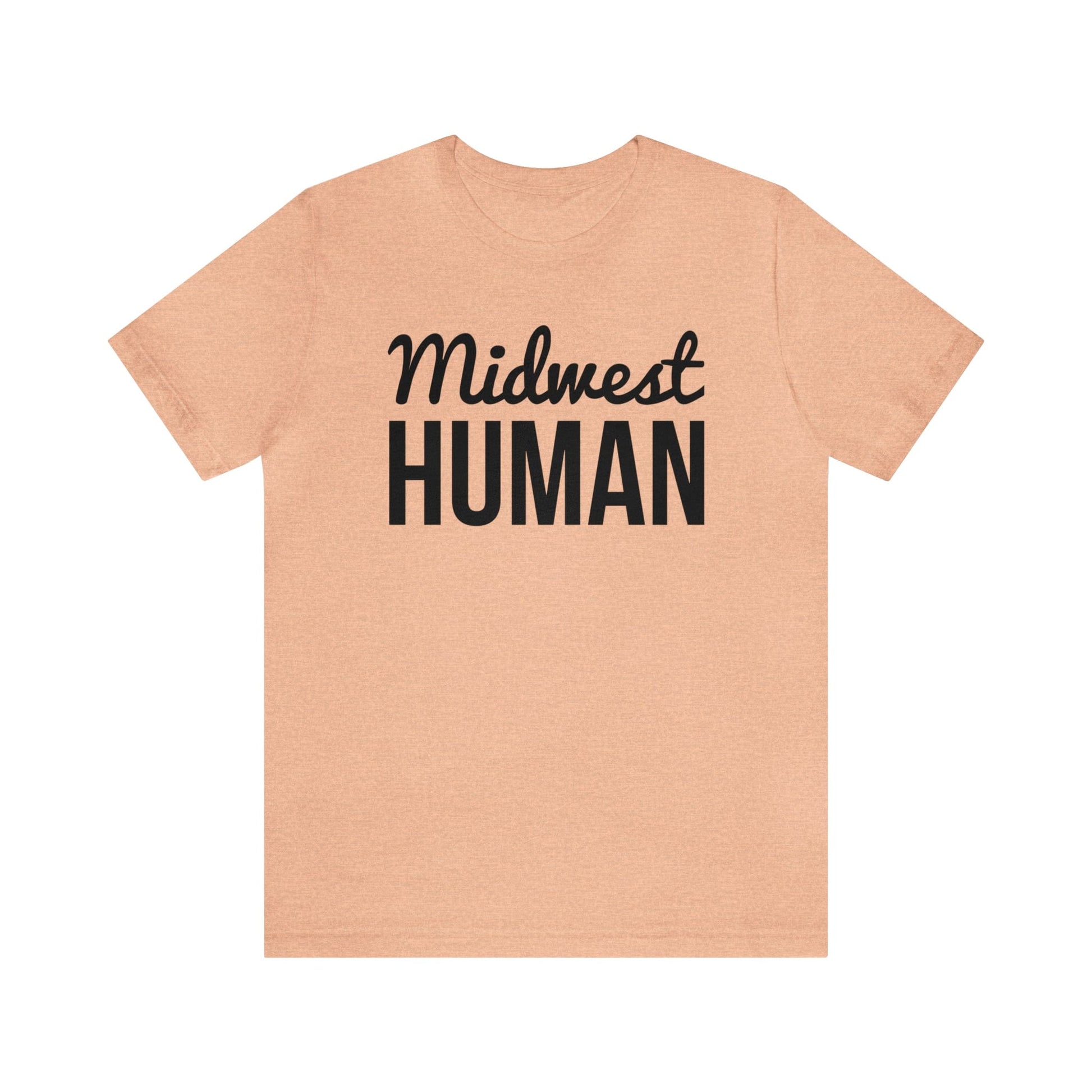 Printify T-Shirt Midwest Human Soft Jersey Short Sleeve Tee