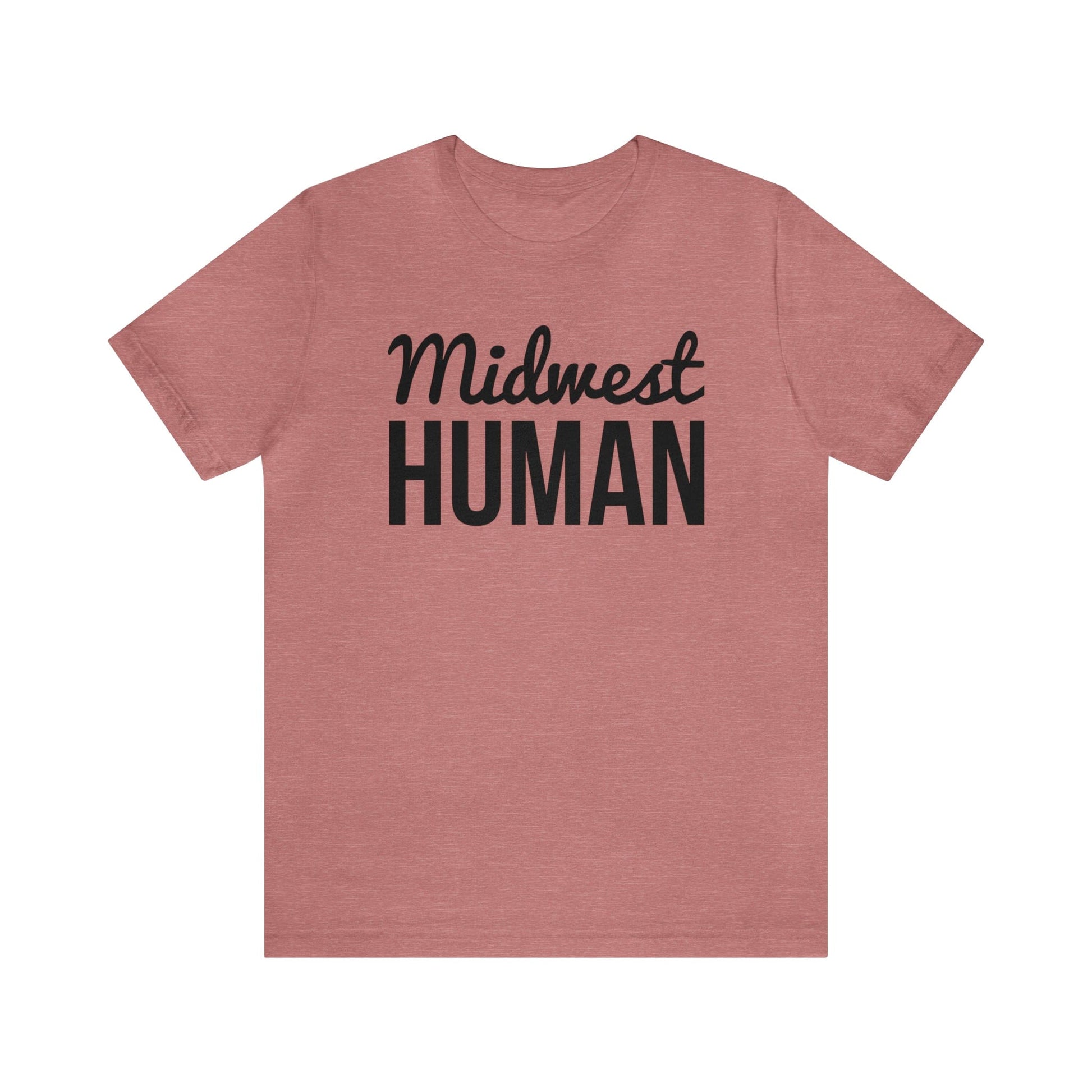 Printify T-Shirt Midwest Human Soft Jersey Short Sleeve Tee