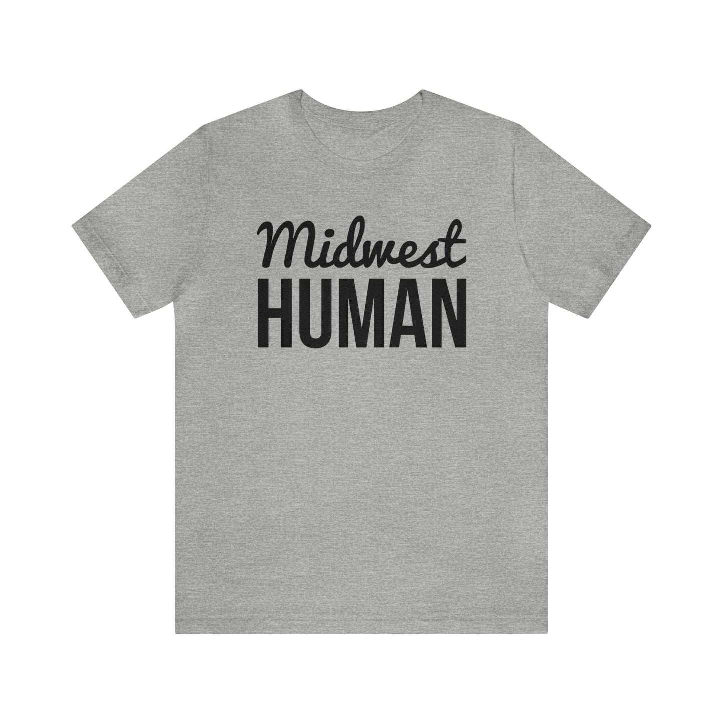 Printify T-Shirt Midwest Human Soft Jersey Short Sleeve Tee