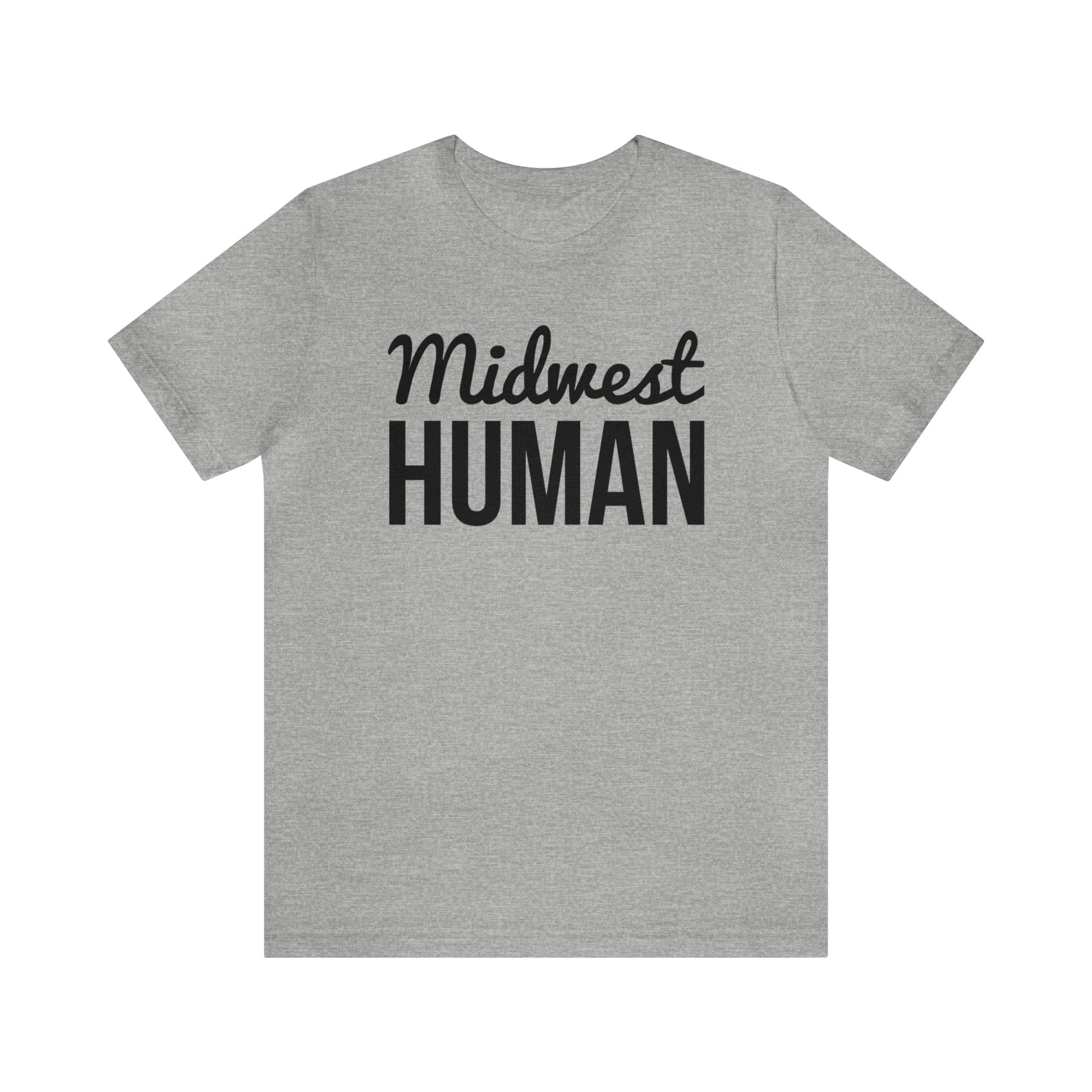 Printify T-Shirt Midwest Human Soft Jersey Short Sleeve Tee