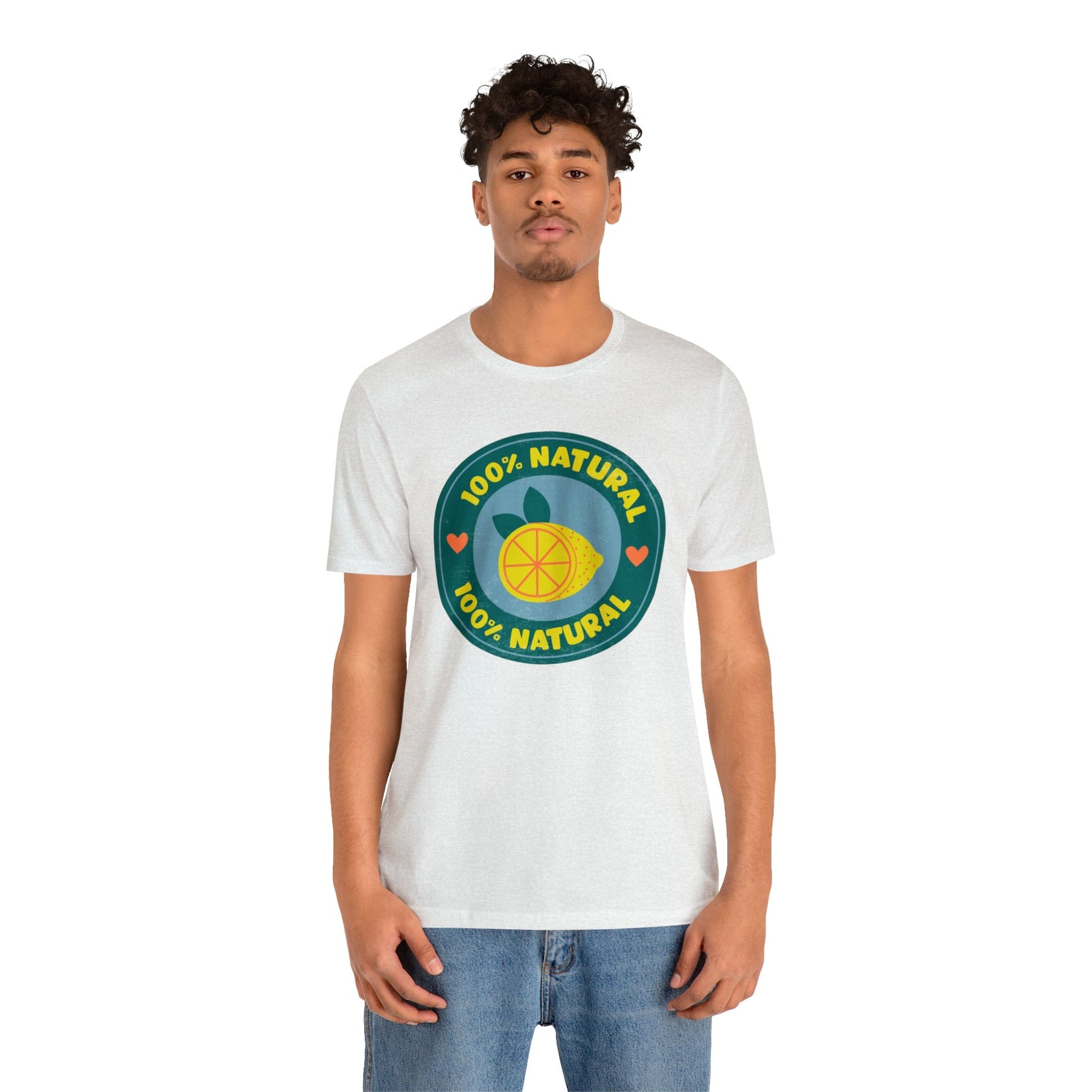 Printify T-Shirt Natural Lemon Short Sleeve Tee