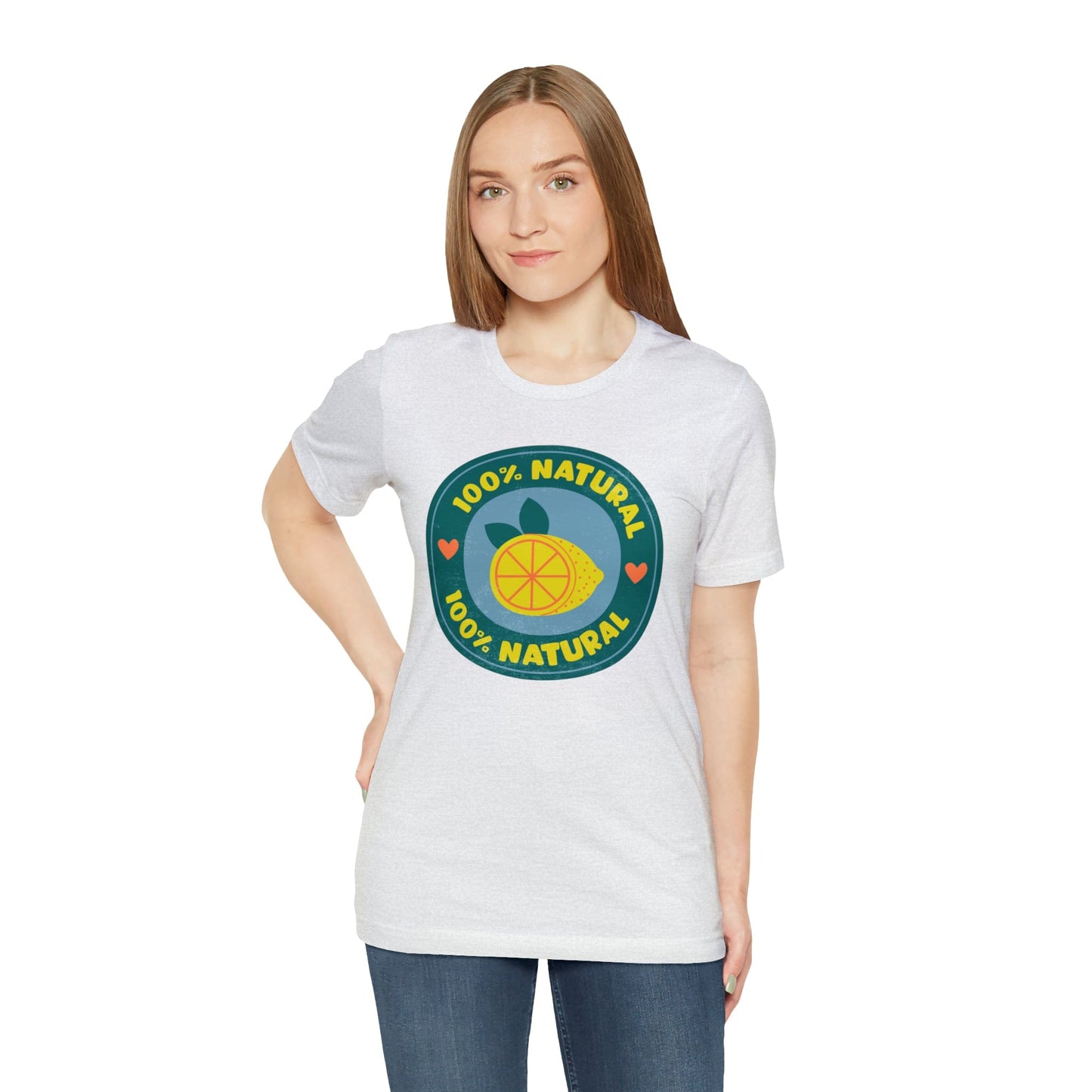 Printify T-Shirt Natural Lemon Short Sleeve Tee