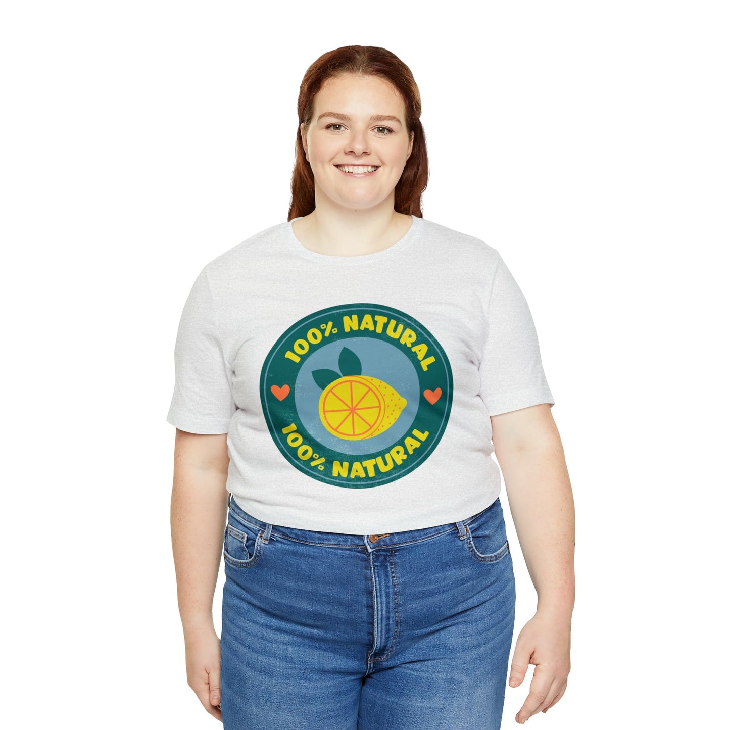 Printify T-Shirt Natural Lemon Short Sleeve Tee