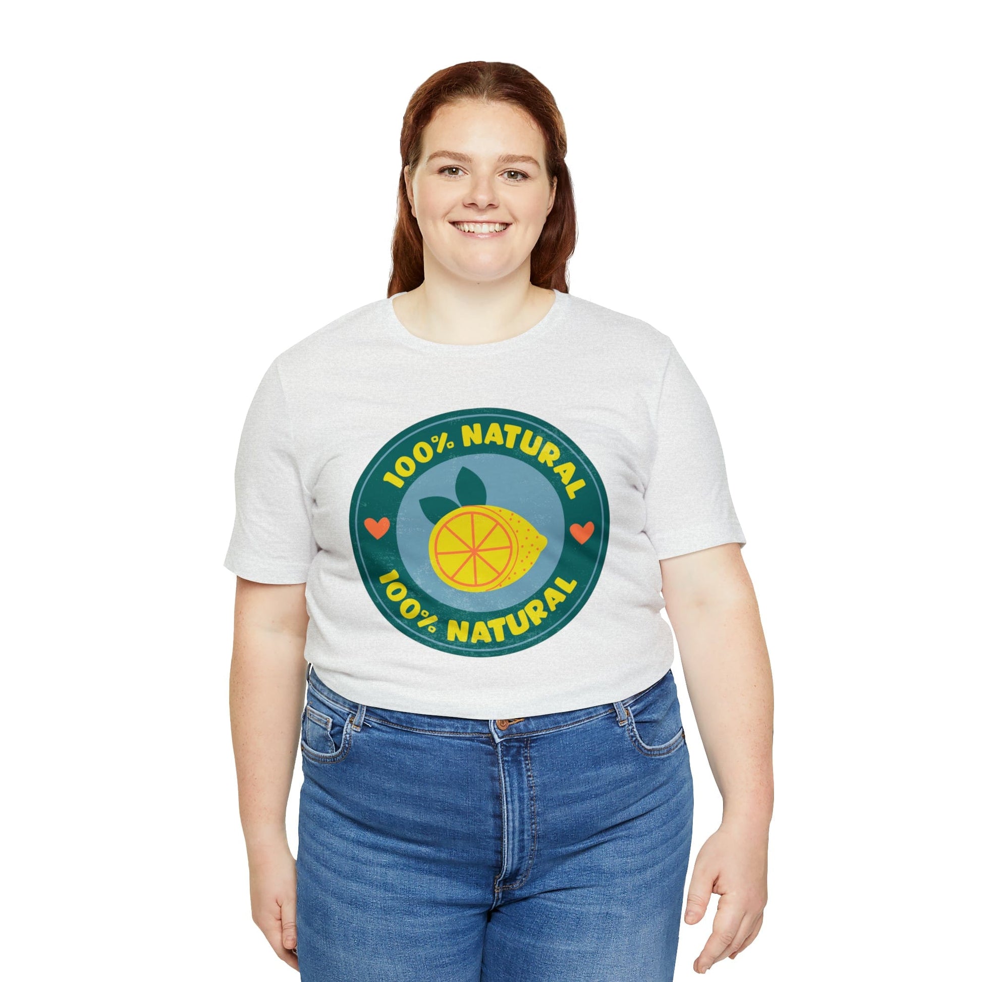 Printify T-Shirt Natural Lemon Short Sleeve Tee