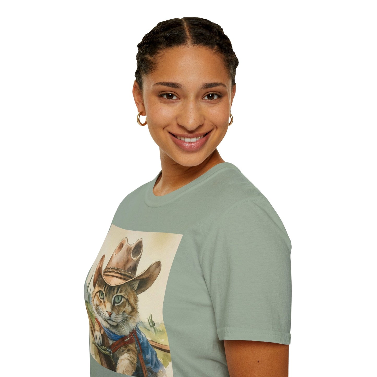 Printify T-Shirt Rodeo Cat Softstyle T-Shirt