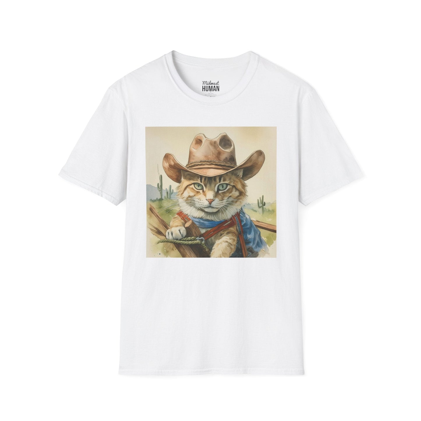 Printify T-Shirt Rodeo Cat Softstyle T-Shirt