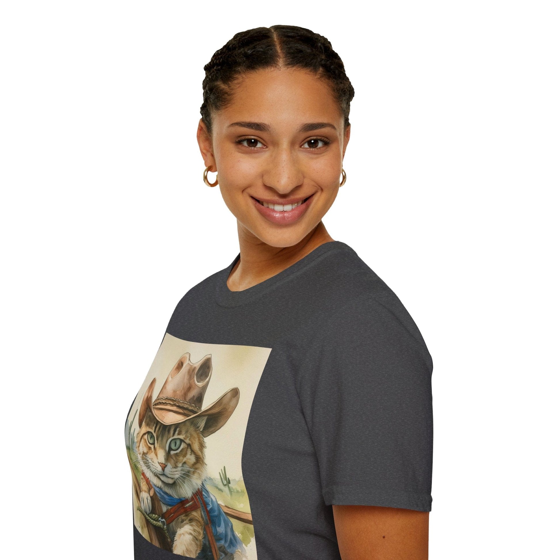 Printify T-Shirt Rodeo Cat Softstyle T-Shirt