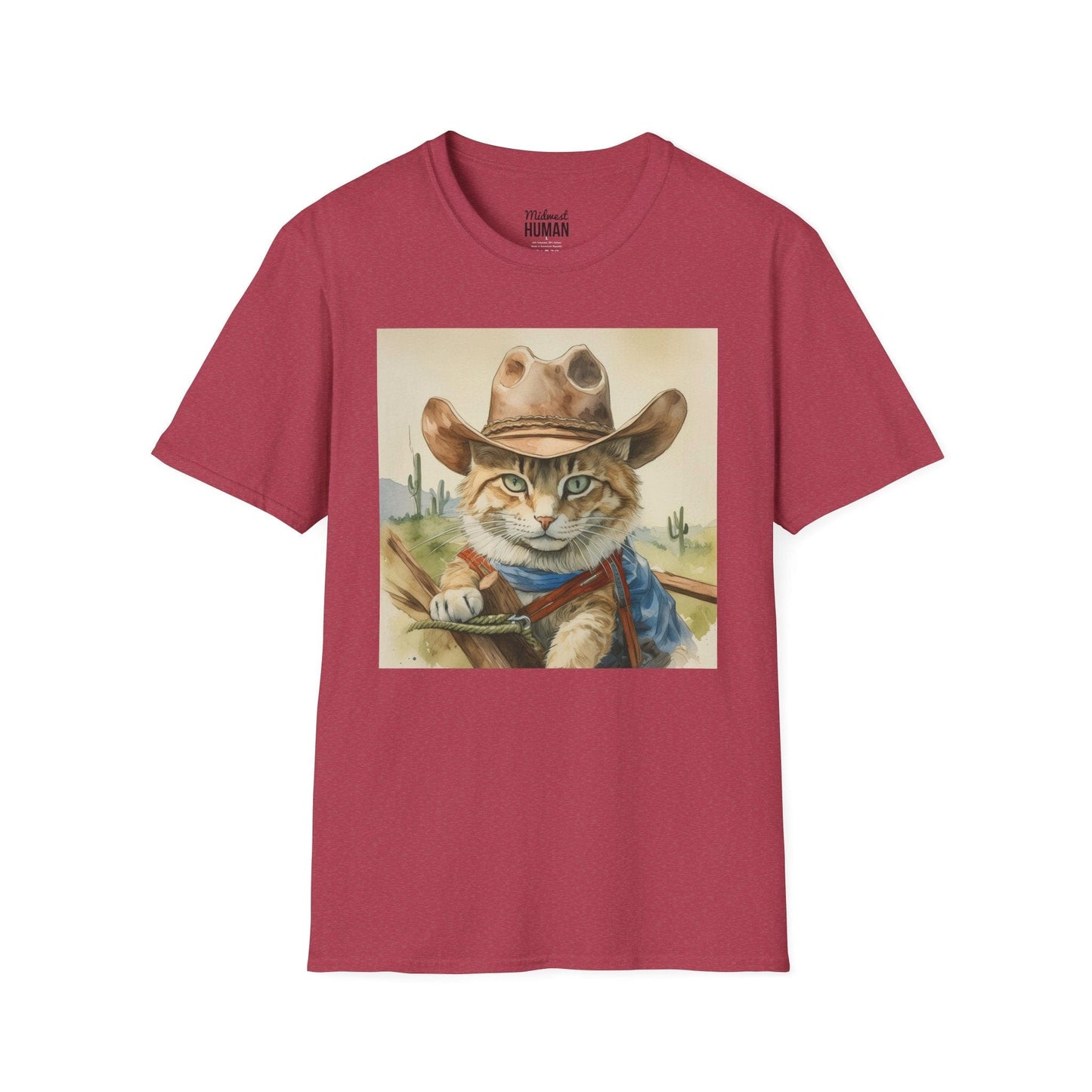 Printify T-Shirt Rodeo Cat Softstyle T-Shirt