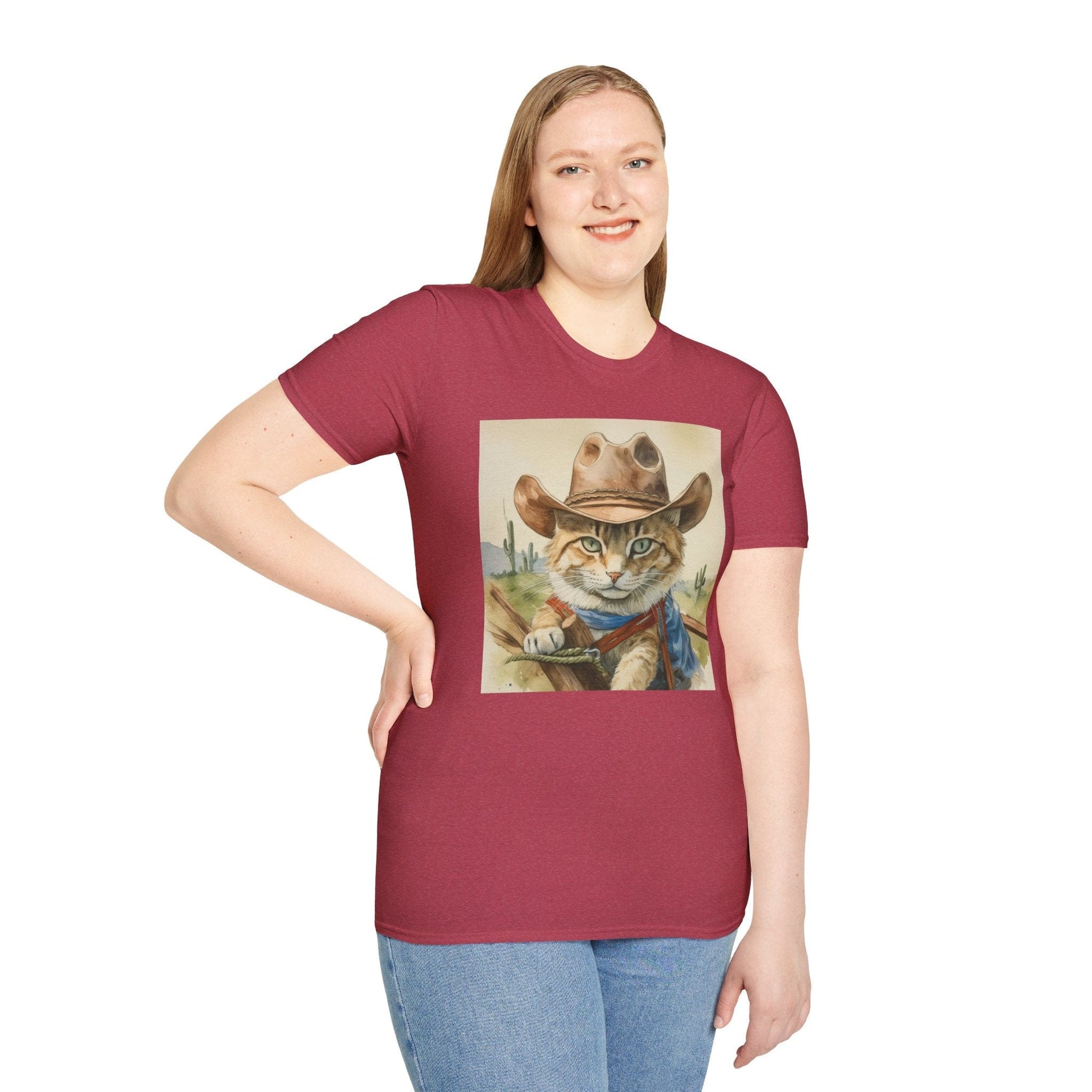 Printify T-Shirt Rodeo Cat Softstyle T-Shirt