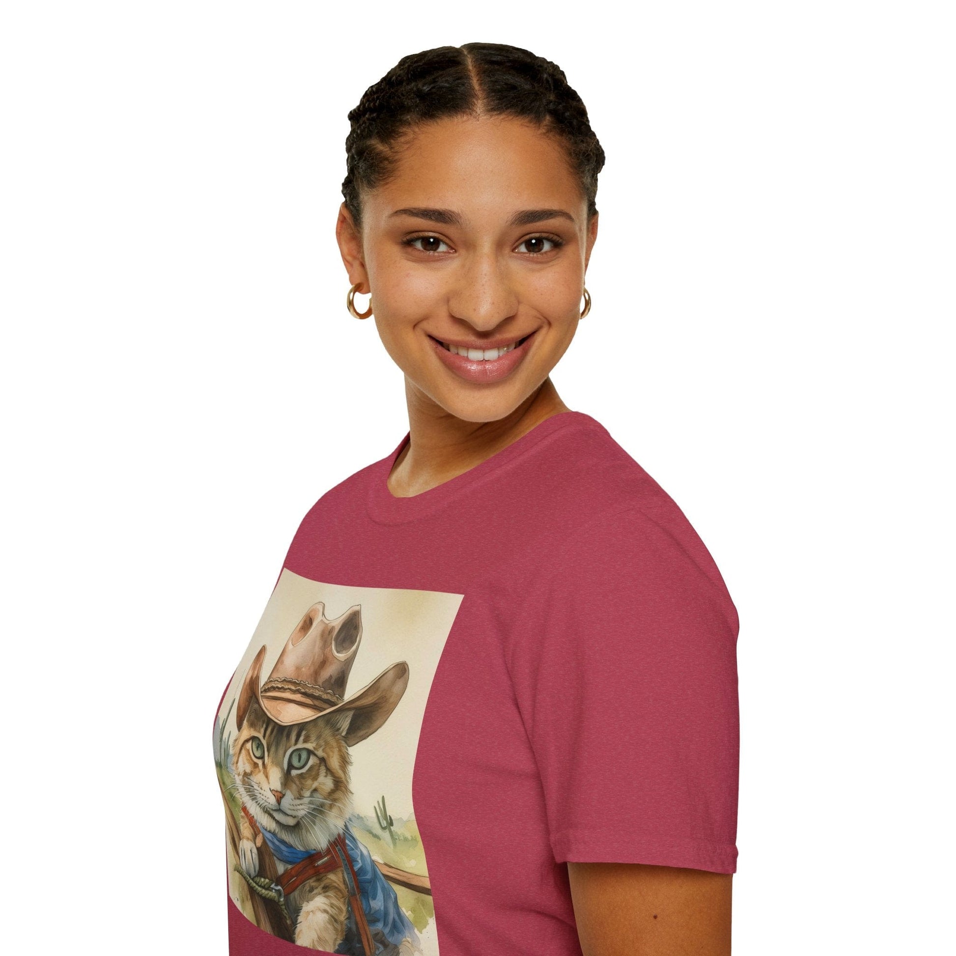 Printify T-Shirt Rodeo Cat Softstyle T-Shirt