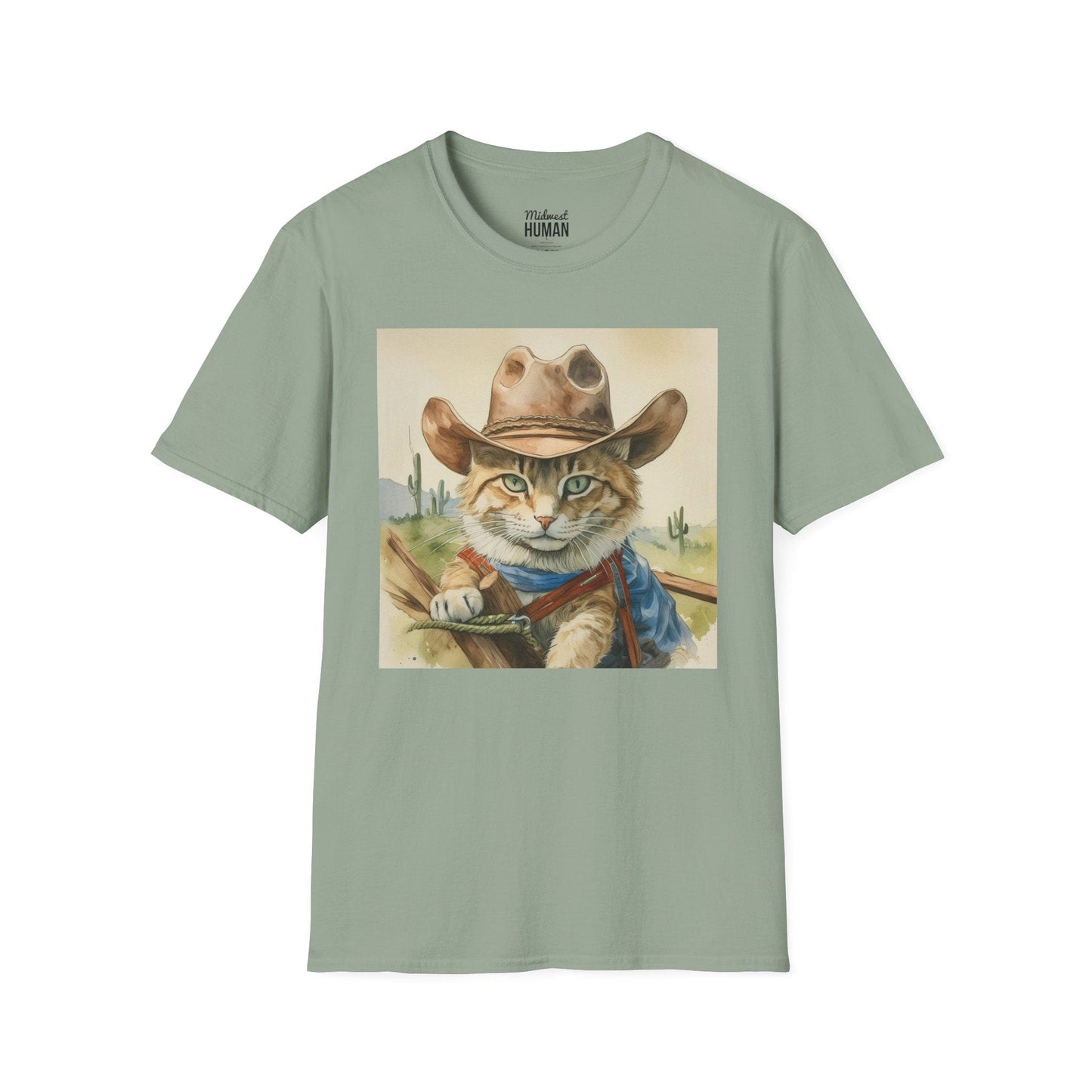 Printify T-Shirt Rodeo Cat Softstyle T-Shirt