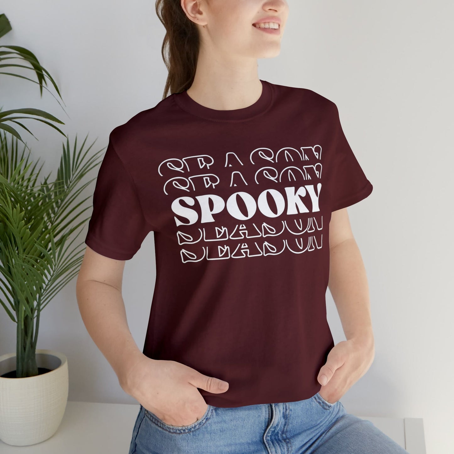 Printify T-Shirt Spooky Season Bella Soft Short Sleeve Tee