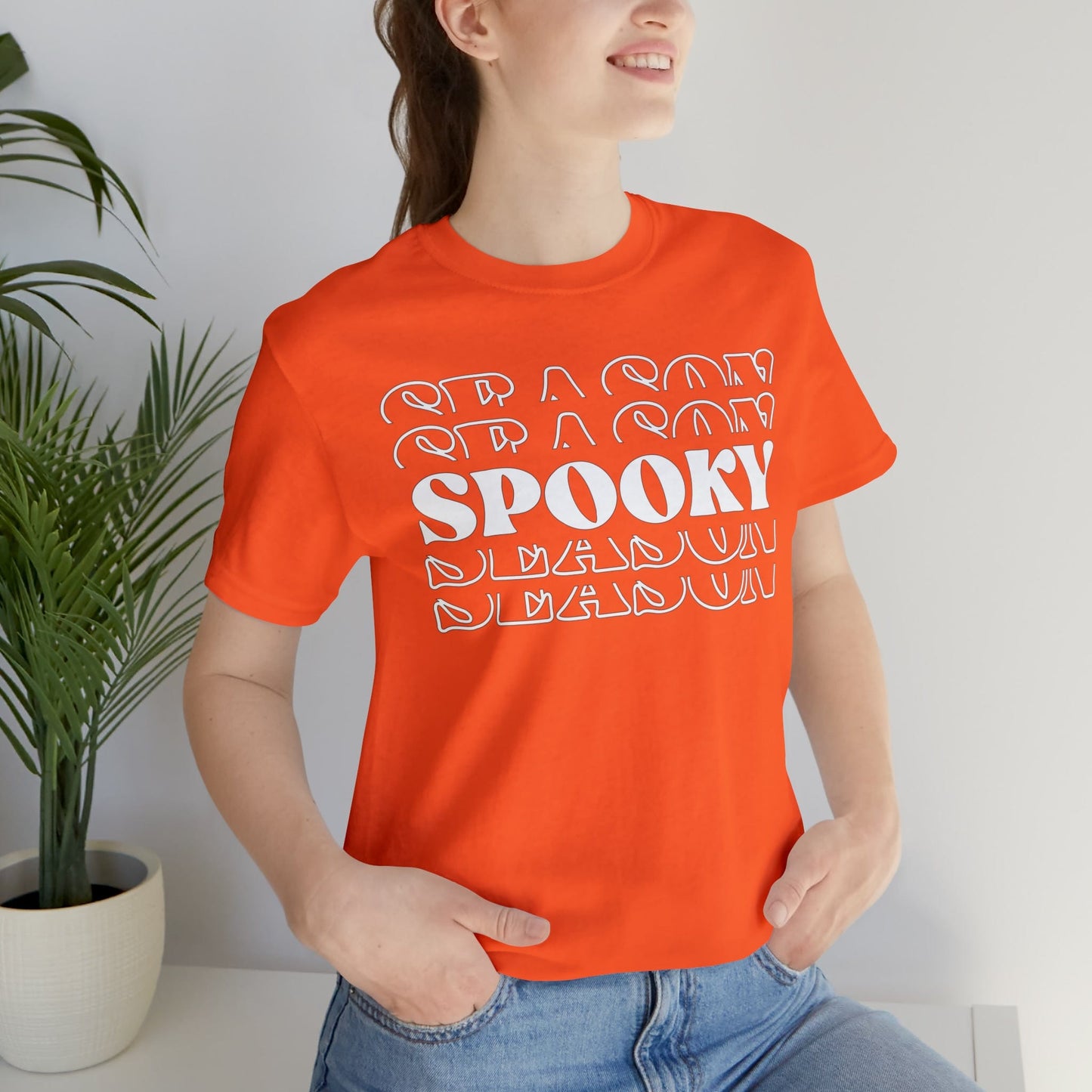 Printify T-Shirt Spooky Season Bella Soft Short Sleeve Tee